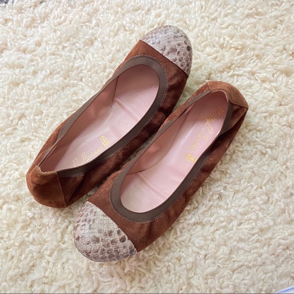 Pretty Ballerinas Shoes - Pretty Ballerinas Brown and snake print flats 8